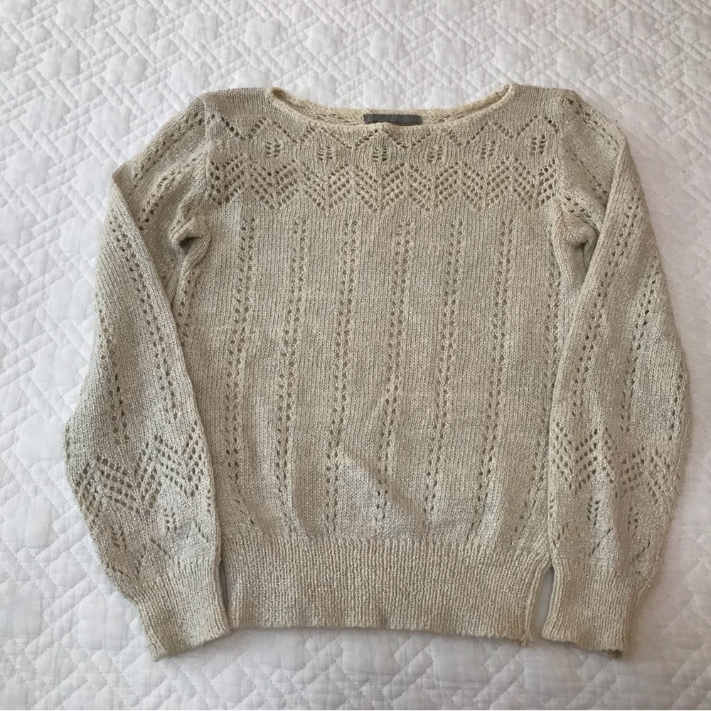 Vintage Pronto Knit Long Sleeve Pullover Sweater Silk Angora Blend Size Small